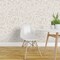 Peel & Stick Wallpaper 2FT Wide Flowers Cream Tan Nude Medium Scale Subtle Floral Wildflowers Botanical Custom Removable Wallpaper by Spoonflower